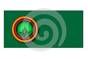 COMPANY LOGO DESIGN WTH LEAF GREEN BACKROUND photo