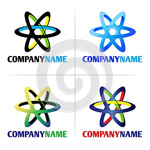 Company logo and icon element