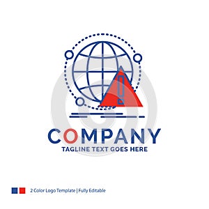 Company Name Logo Design For Alert, antivirus, attack, computer