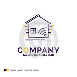 Company Name Logo Design For Automation, home, house, smart, net photo