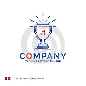 Company Name Logo Design For award, trophy, win, prize, first. B