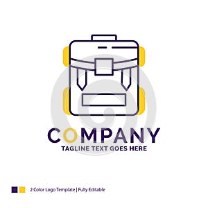 Company Name Logo Design For bag, camping, zipper, hiking, lugga