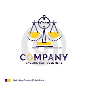 Company Name Logo Design For Balanced, management, measure, scor