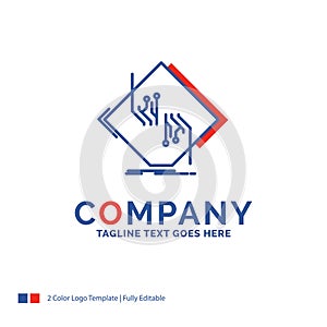 Company Name Logo Design For Board, chip, circuit, network, elec