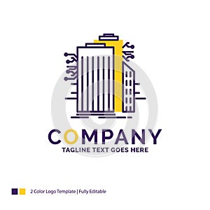 Company Name Logo Design For Building, Technology, Smart City, C