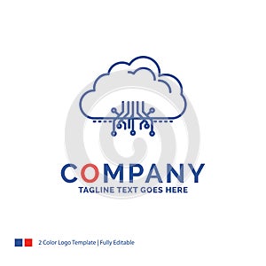 Company Name Logo Design For cloud, computing, data, hosting, ne