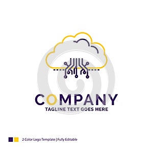 Company Name Logo Design For cloud, computing, data, hosting, ne