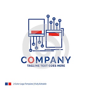 Company Name Logo Design For digital, fiber, electronic, lane, c