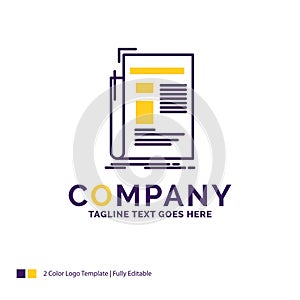 Company Name Logo Design For Gazette, media, news, newsletter, n