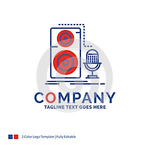 Company Name Logo Design For Live, mic, microphone, record, soun