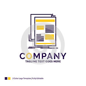 Company Name Logo Design For news, newsletter, newspaper, media