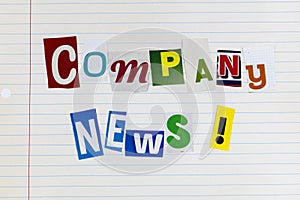 Company news official business newsletter release latest report