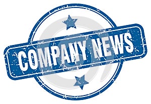 company news stamp. company news round grunge sign.