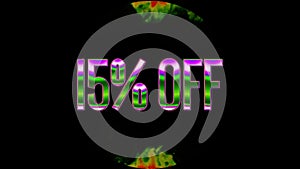 Company Offer 15% OFF Discount, Text Design Videos