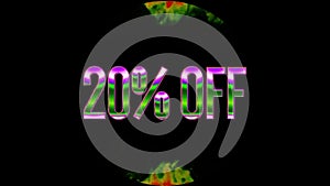Company Offer 20% OFF Discount, Text Design Videos