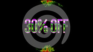 Company Offer 30% OFF Discount, Text Design Videos