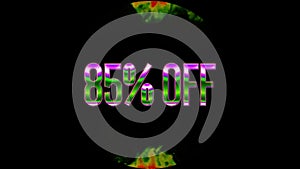 Company Offer 85% OFF Discount, Text Design Videos