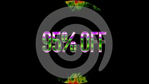 Company Offer 95% OFF Discount, Text Design Videos