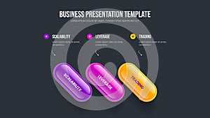 Company Plan 3 Element Infographic Slideshow Template