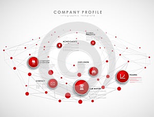 Company profile overview template