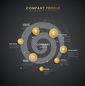 Company profile overview template