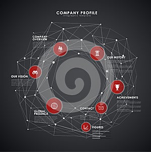 Company profile overview template