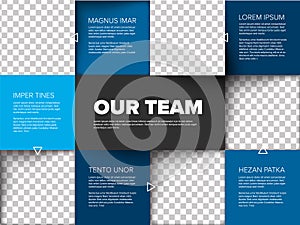 Company team presentation template photo