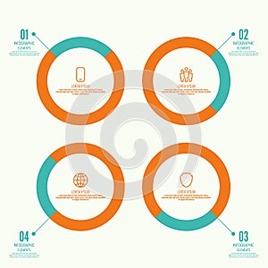 Comparative chart with banner