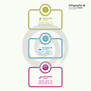 Comparative chart with templates for presentation