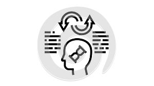 comparative philosophy line icon animation