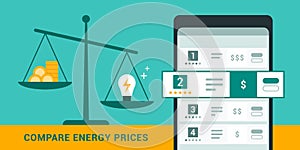 Compare energy prices and suppliers photo