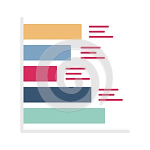 Compare flat vector icon which can easily modify or edit