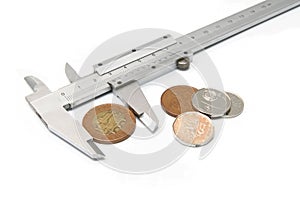 Compare prices - calliper and money photo