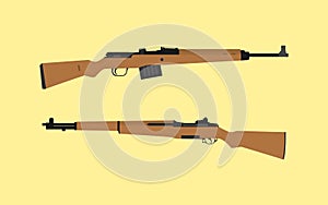 Compare vs versus between usa america m1 garand riffle vs gewehr 43 german