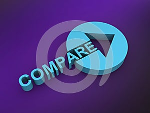 compare word on purple