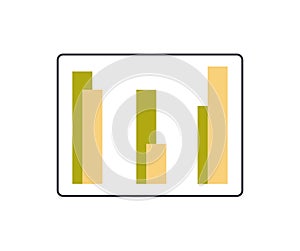 Comparing busines process, indicator performans metrics and measuring, testing analysis charts.