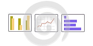 Comparing busines process, indicator performans metrics and measuring, testing analysis charts.