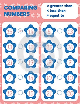 Comparing numbers worksheet