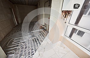 Comparison of apartment before and after renovation. Small details of contemporary interior design