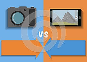 Comparison of camera and phone