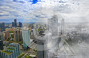 Comparison of a clean city and a polluted