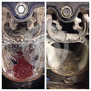 Comparison of clean and dirty boiler