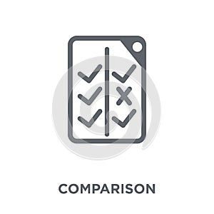 Comparison icon from Startup collection. photo