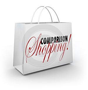 Comparison Shopping Bag Buy Merchandise Best Lowest Price photo