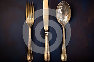 before and after comparison of tarnished and polished silverware