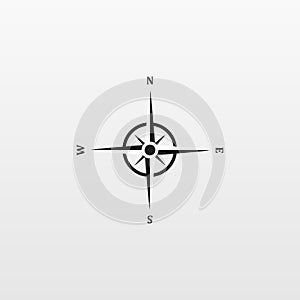 Compas icon isolated on background. Modern flat compass pictogram, business, marketing, internet con