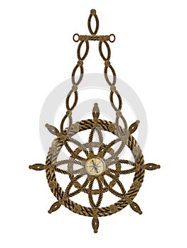 Compass anchor and steering wheel