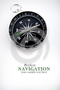 Compass with black dial