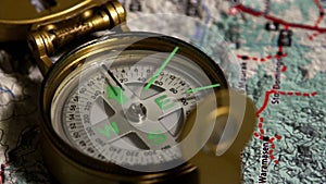 Compass closeup