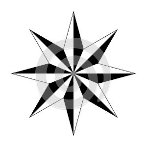 Compass compassrose marine navigation background eps